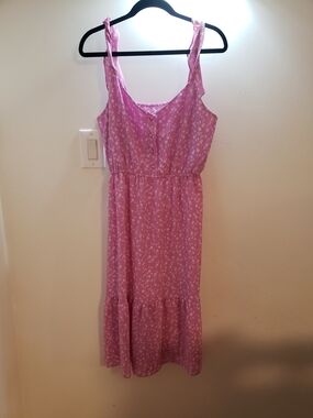 Steve Madden Pink Floral Midi Sundress
